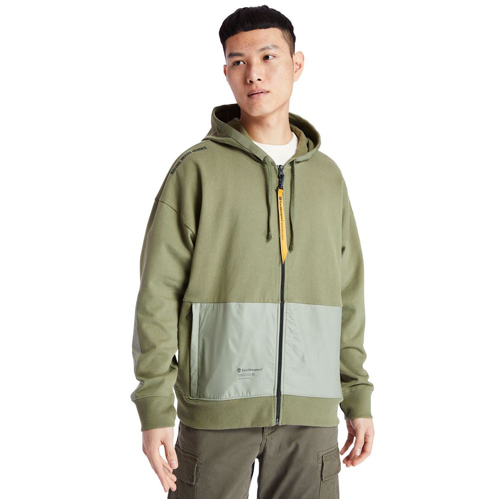 Timberland Φουτερ Ανδρικα Ελιά - Ecoriginal Ek+ Hoodie - Greece 2740369-ZX